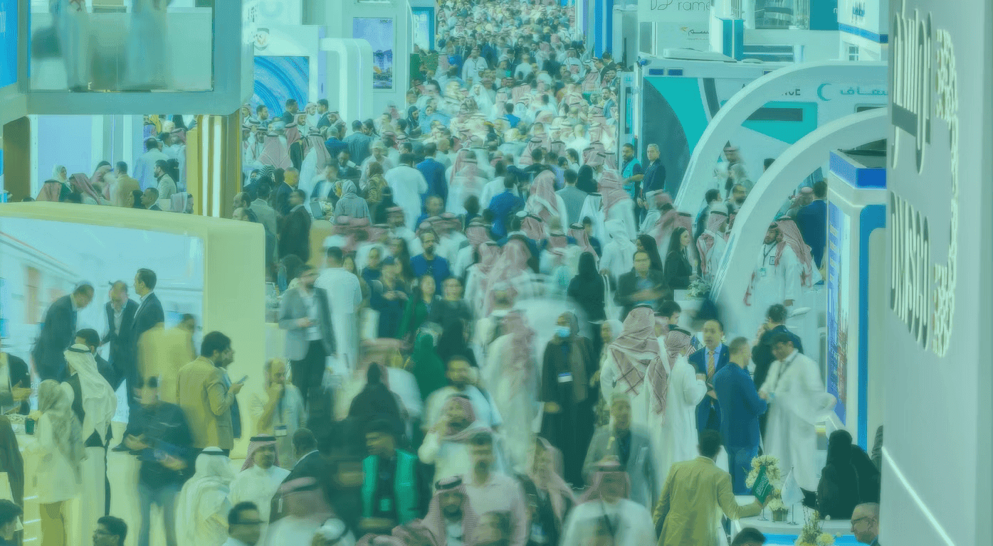 Global Health Saudi exhibition banner